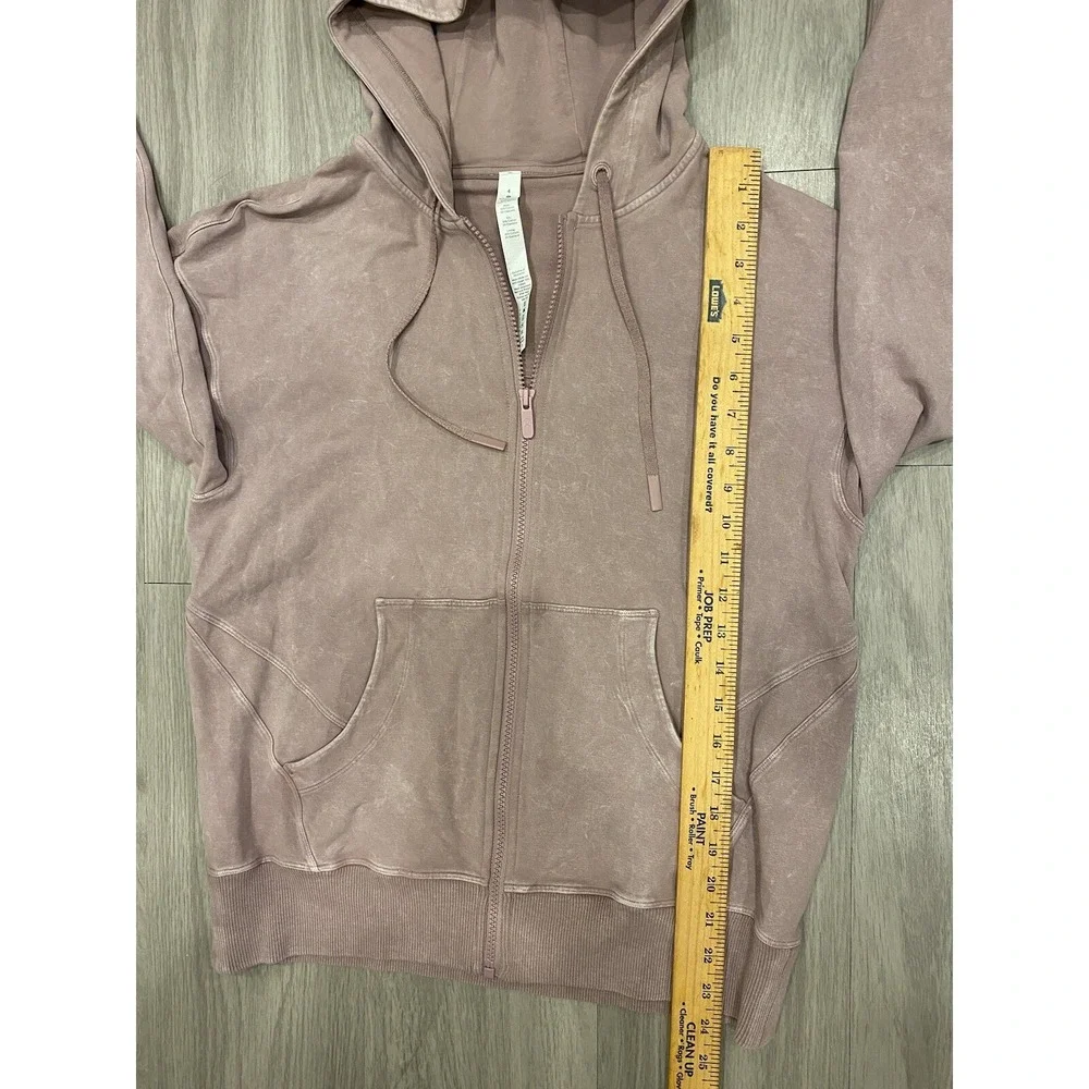 Lululemon Full Zip Hoodie Sweater Jacket Women's‎ Size 4 Pink Purple